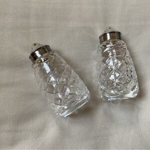 Waterford Crystal EPNS Salt & Pepper Shakers Vintage***